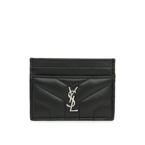 [중고명품] 생로랑 루루 모노그램 카드지갑 YSL 블랙 카드홀더 504958