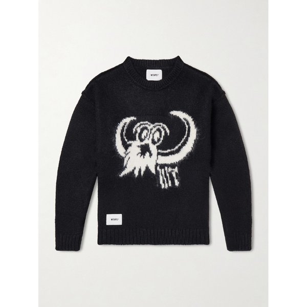 로고 인타르시아 우븐 스웨터 46376663162924361