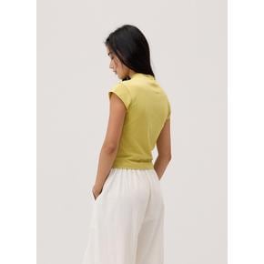 High neck cap sleeve_Golden Green B63002ATS91_G56
