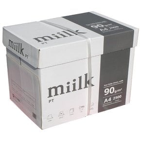 밀크 A4 90g 복사용지 1BOX 2500매/A4용지/복사지