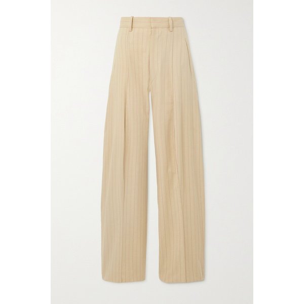 소피아베아 스트라이프 크레이프 테이퍼드 팬츠 옐로 1647597306438194