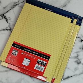 JHM49685_51CK브랜빌 옥스포드 A4 리갈패드-노랑 5권