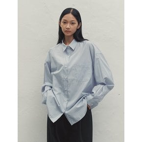 UNISEX OVERSIZED-FIT LOGO SHIRT STRIPE MBDFTO011ST