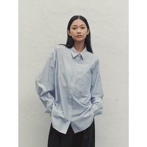 UNISEX OVERSIZED-FIT LOGO SHIRT STRIPE MBDFTO011ST