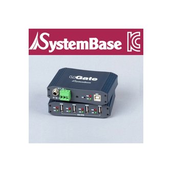 엠지솔루션 [uGate-400H] SystemBase(시스템베이스) 산업용 4포트 USB 허브, 시리얼통신