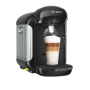 보쉬 TAS1402 Tassimo Vivy2 캡슐머신 1리터 블랙 1300W 70가지 이상의 음료 전자동 모든 컵에 적합 공간 절약형