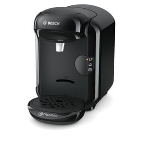 보쉬 TAS1402 Tassimo Vivy2 캡슐머신 1리터 블랙 1300W 70가지 이상의 음료 전자동 모든 컵에 적합 공간 절약형