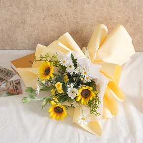 힐링 해바라기 꽃다발 50cm_P5S 조화 꽃 기념일 선물