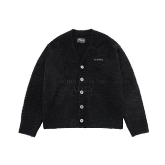 아크메드라비 V NECK BOUCLE CARDIGAN BLACK V넥부클 가디건 블랙