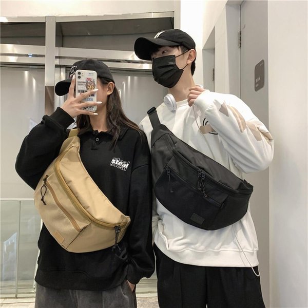 [옷자락] 남자 여자 캐주얼 빅사이즈 크로스 데일리 슬링백