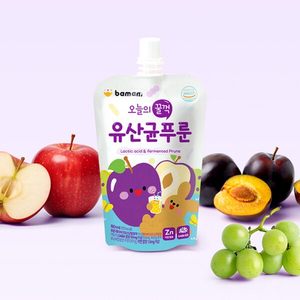 (정가 27,800원) 바맘 오늘의 꿀꺽 유산균 푸룬주스 1box (80ml x 20포)