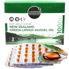 뉴질랜드 초록잎홍합 오일 추출물 10000 200캡슐  GREEN LIPPED MUSSEL OIL