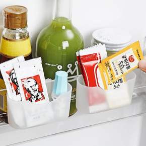 냉장고 측면 도어 걸이형 정리함 소스 다용도 수납함 수납정리함