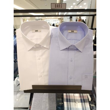 닥스 2025 S/S 닥스 반소매 일반핏 화이트,블루셔츠 2종택1