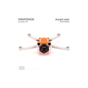 WRAPGRADE for DJI Mini 3 Pro 용무 액센트 컬러 스킨실 네온오렌지