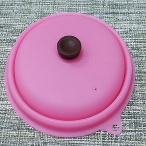 실리콘 접이식 전자레인지 돔뚜껑-22cm 1개/진핑크