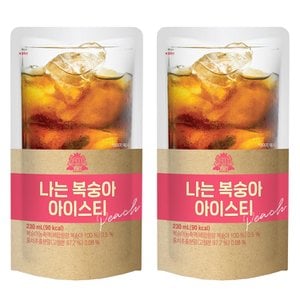  태웅 나는 복숭아아이스티 230ml x 10개 파우치 아이스티 편의점음료