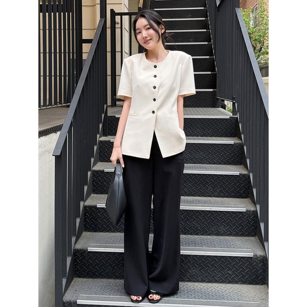 Summer Light Bootcut Trousers_3color