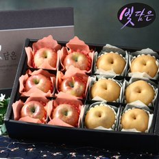 당도선별! 사과 배 혼합 칸막이포장 선물세트 2호(사과6개,배6개/5.8kg이상)보자기포장