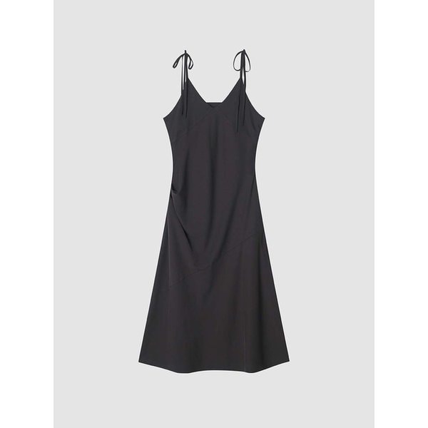 Shoulder Straps One-Piece_Charcoal