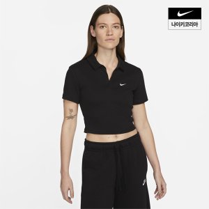 나이키 우먼스 나이키 스포츠웨어 에센셜 반팔 폴로 탑 NIKE DV7885-010