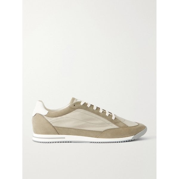 브루넬로쿠치넬리 스웨이드 트림 캔버스 스니커즈 46376663163130195