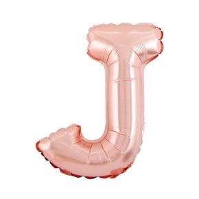 35cm 알파벳 호일 풍선 로즈골드 J 생일이벤트 문자풍선 16인치