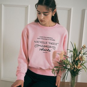 VINTAGE NOUVELLE LOGO SWEATSHIRT PINK