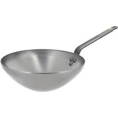 독일 드부이에 후라이팬 프라이팬 De Buyer Wok MINERAL B aus Eisenstahl 28 cm Durchmesser 56