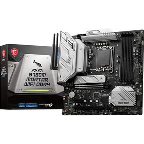 MSI 메인보드 MAG B760M MORTAR WIFI DDR4 Micro-ATX [Intel B760 칩셋 탑재] MB5994