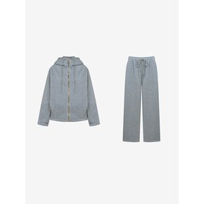 기모 안감 후드 집업 + 밴딩 팬츠 SET (VLOAY1593)
