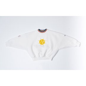 LOGO DOLMAN SLEEVE SWEATSHIRT [WHITE]