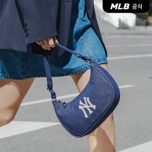 MLB [코리아공식]베이직 데님 호보백 NY (Indigo)