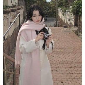 포근 모헤어 빅사이즈머플러-연핑크 [N4택배]