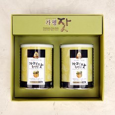 고소한 가평잣 캔 선물세트 1호 / 140g x 2캔+선물포장지 포장