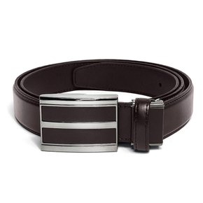 [골프데이] 숨쉬기 편한 소가죽 자동 남성 벨트_30mm 브라운