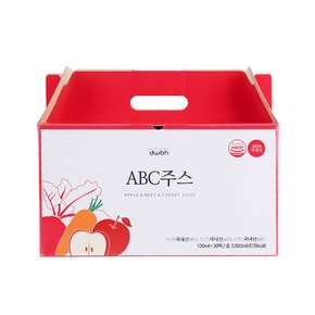 [오늘보감] 사과 비트 당근 국내산100% 저온착즙 ABC주스 100ml 30포