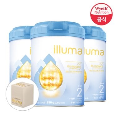 일루마 [NEW] 일루마 분유 2단계 810g, 3통