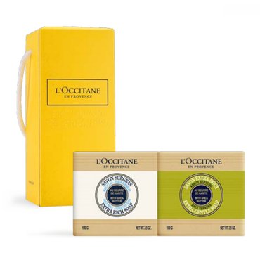  [L`Occitane] 록시땅 시어 버터 솝 듀오(시어 버터 100g+버베나100g+사각끈케이스)