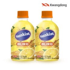 [무료배송] 광동 썬키스트 허니유자 280ml 24입