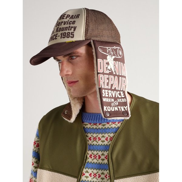 데님 리페어 서비스 플리스 트리밍 프린트 캔버스 메쉬 트러커 캡 46376663162925184