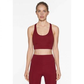 4265674 OYSHO COMFORTLUX STRAPPY BACK - Light support sports bra bordeaux