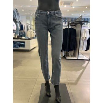 Calvin Klein Jeans [부산점] [CK진] 여성 미드라이즈 블루그레이 보이핏 데님 팬츠 (J220998-1BZ)