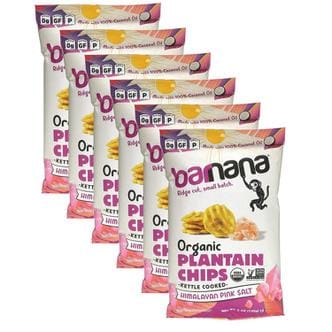  [해외직구] Barnana 바나나 히말라야 핑크 솔트 플랜틴 칩스 140g 6팩