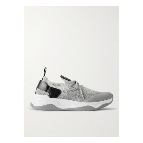 섀도우 가죽 트리밍 스트레치 니트 스니커즈 그레이 46376663162869793