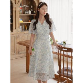 XXL까지  드레나 플라워 레이스 랩 원피스 하객룩 오피스룩 모임룩 격식룩 빅.._P421758218