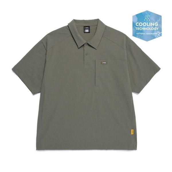 [부산점] N252MTS180 055 내셔널지오그래픽 프로즌큐브 반팔 카라티셔츠