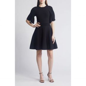 4599786 Ted Baker London Olivia Rib Fit  Flare Dress