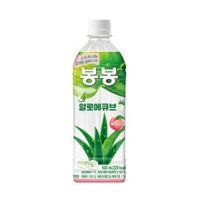 봉봉 알로에큐브 복숭아 500ml 1페트