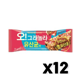  오!그래놀라 유산균바 베리요거트맛 영양간식 35g x 12개